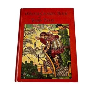 Walter Crane's Book of Fairy Tales Hardcover Castle Books Vintage Illustration